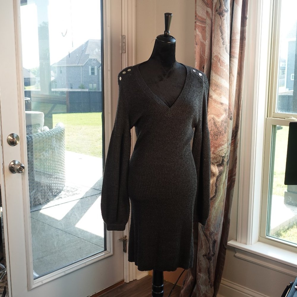 grey sweater dress